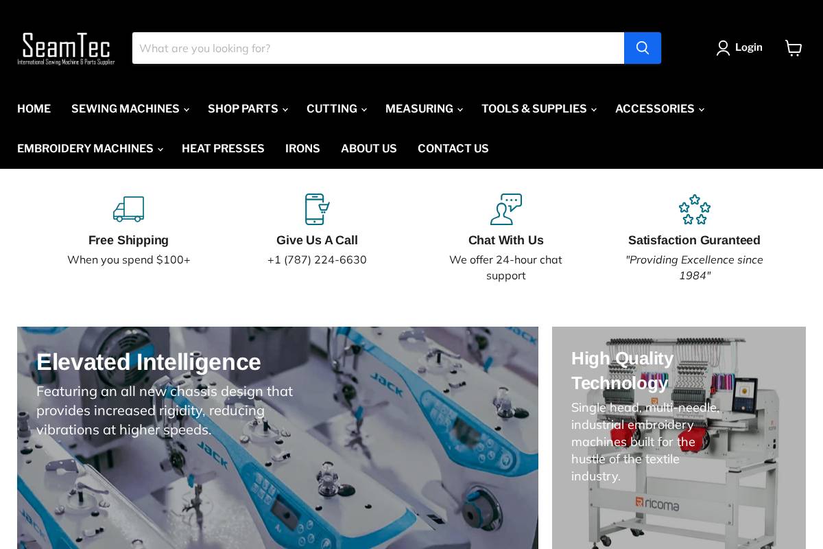 seamtecglobal.com homepage screenshot