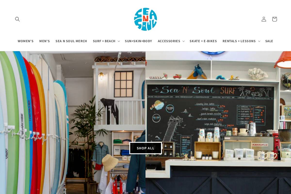 seansoulsurf.com homepage screenshot