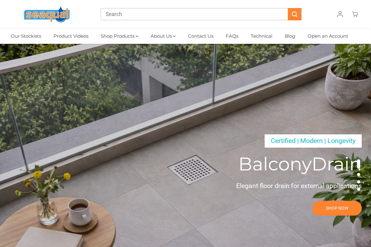 seaqual.co.za homepage screenshot