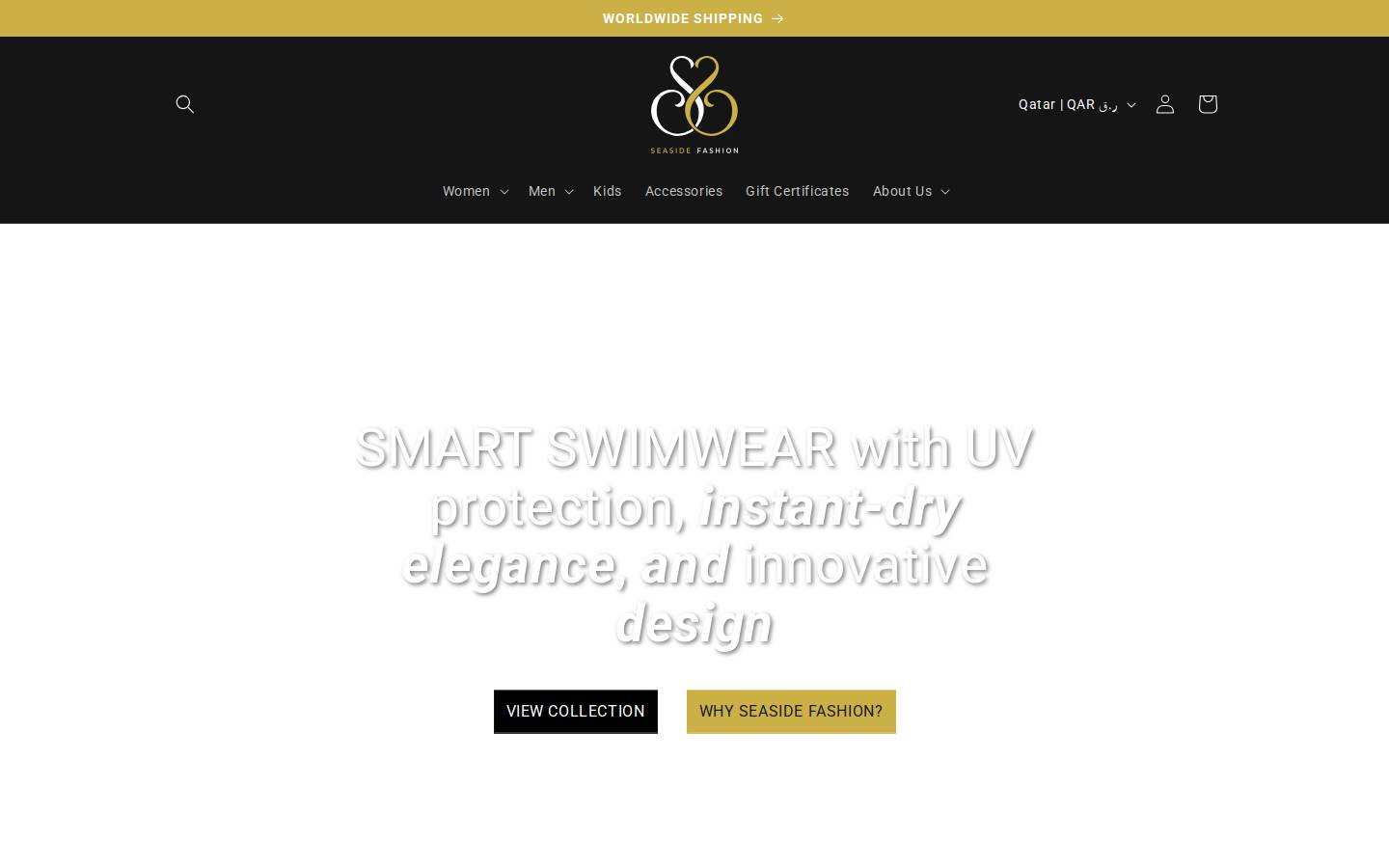 seasidefashionshop.com homepage screenshot