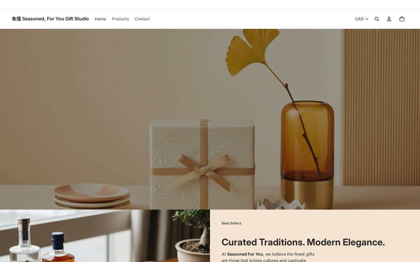 seasonedforyou.com homepage screenshot