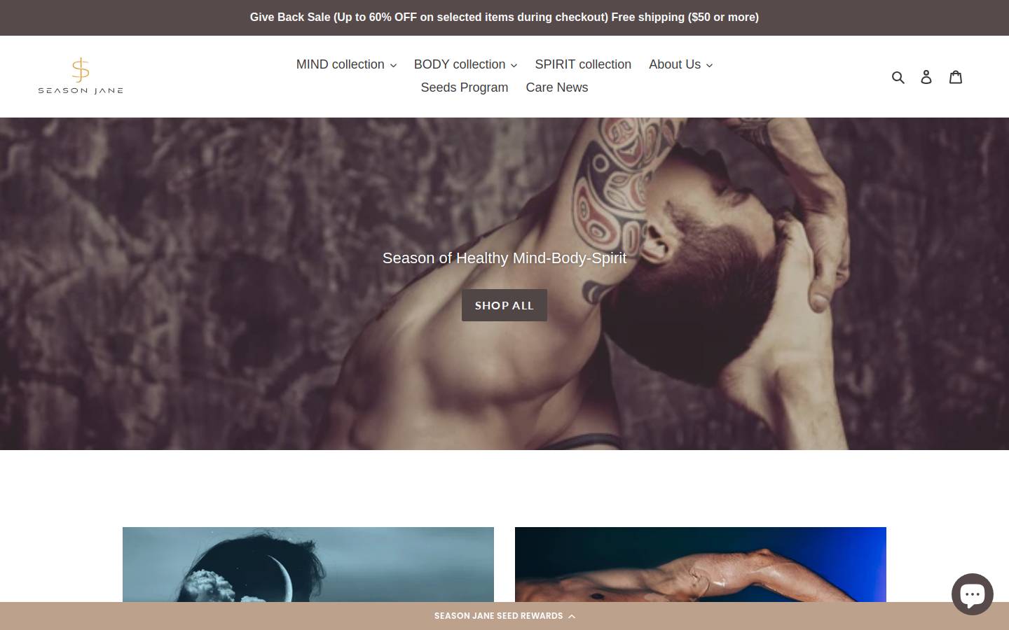seasonjane.com homepage screenshot