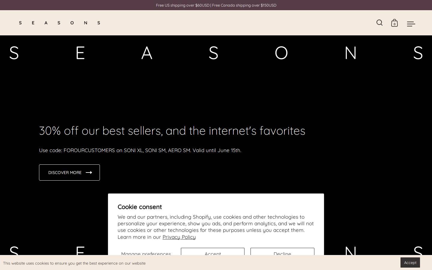 seasonslife.com homepage screenshot