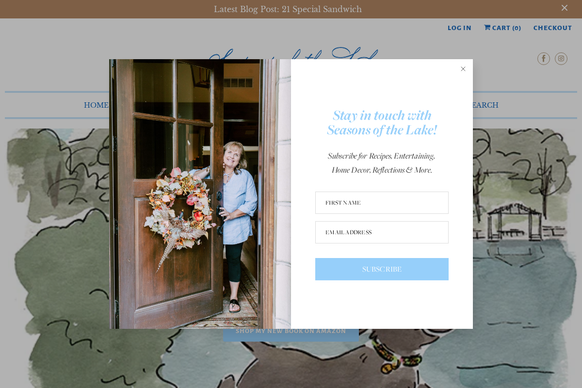 Seasons of the Lake homepage screenshot