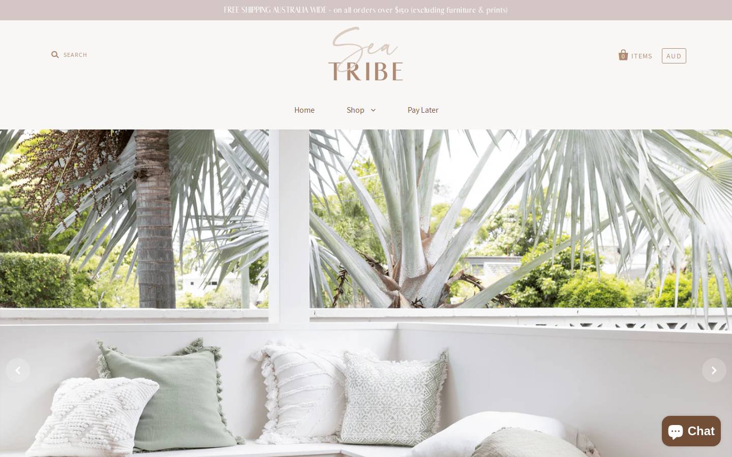 seatribecollection.com homepage screenshot