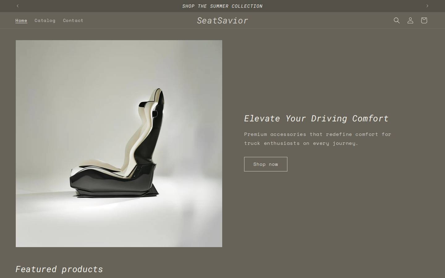 seatsavior.com homepage screenshot