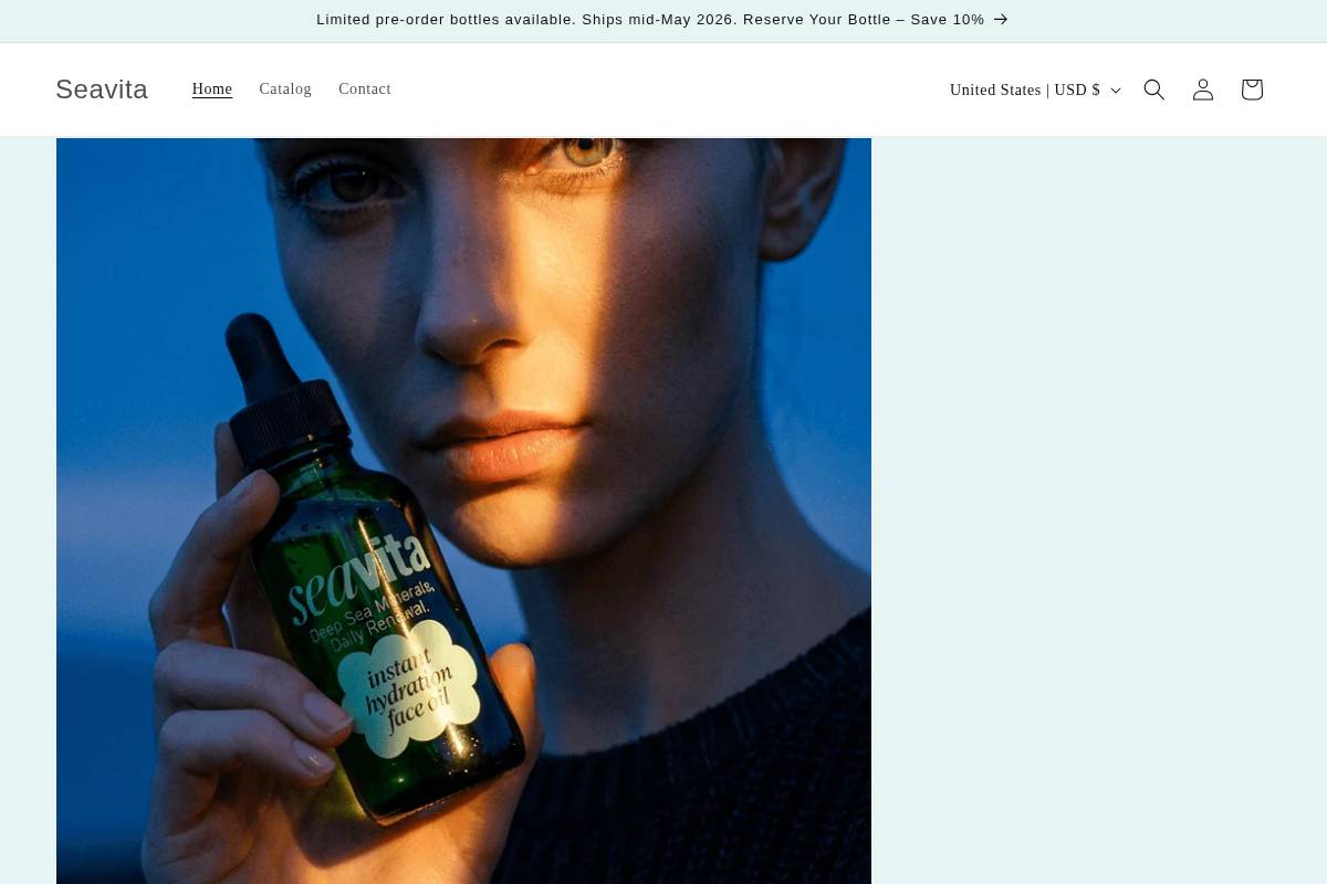 seavita.com homepage screenshot