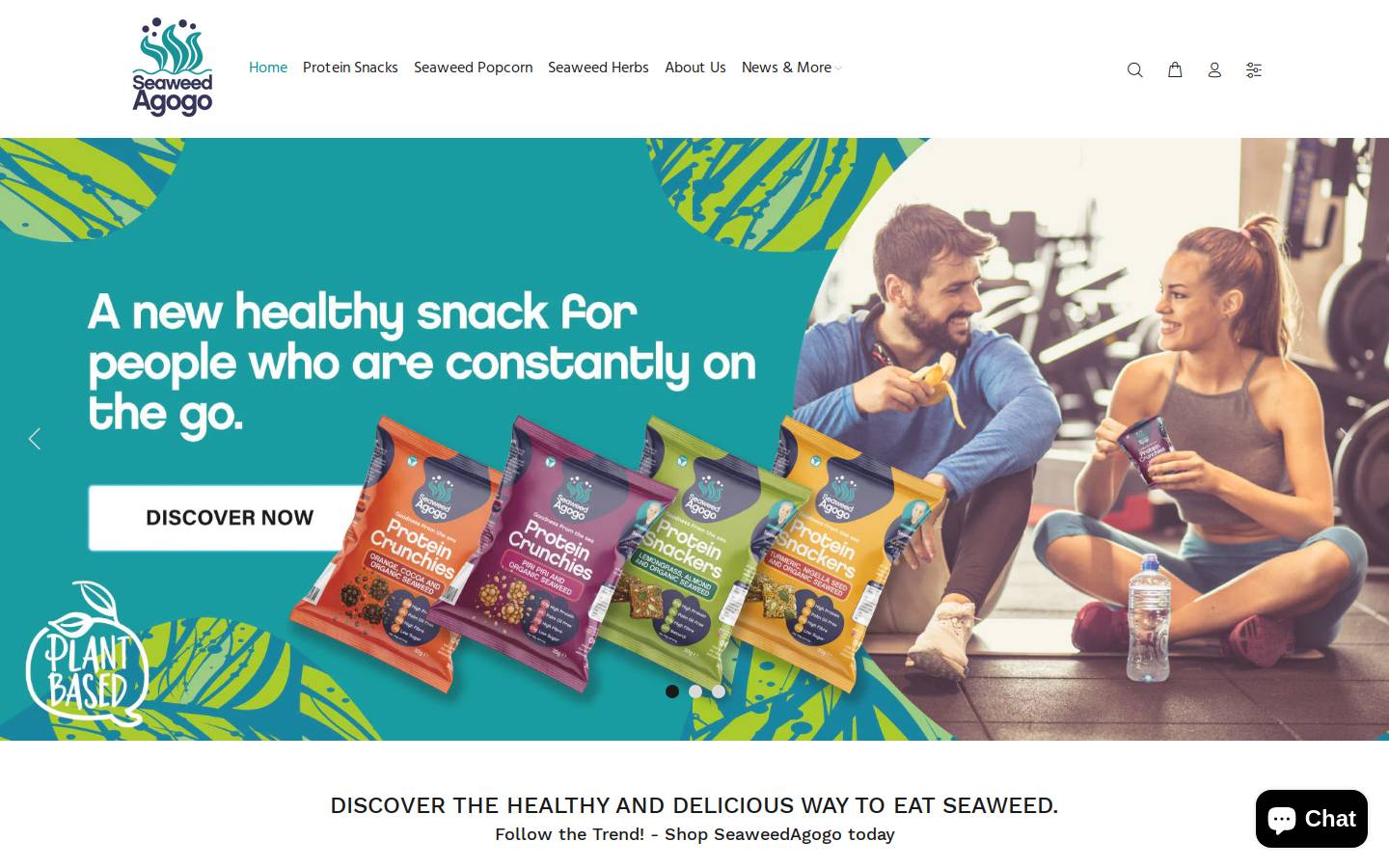 Seaweedagogo homepage screenshot