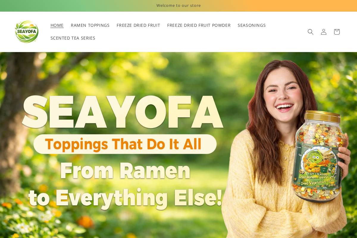 seayofa.com homepage screenshot