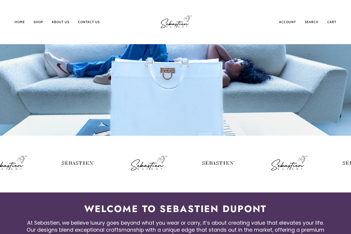 Sebastien DuPont homepage screenshot