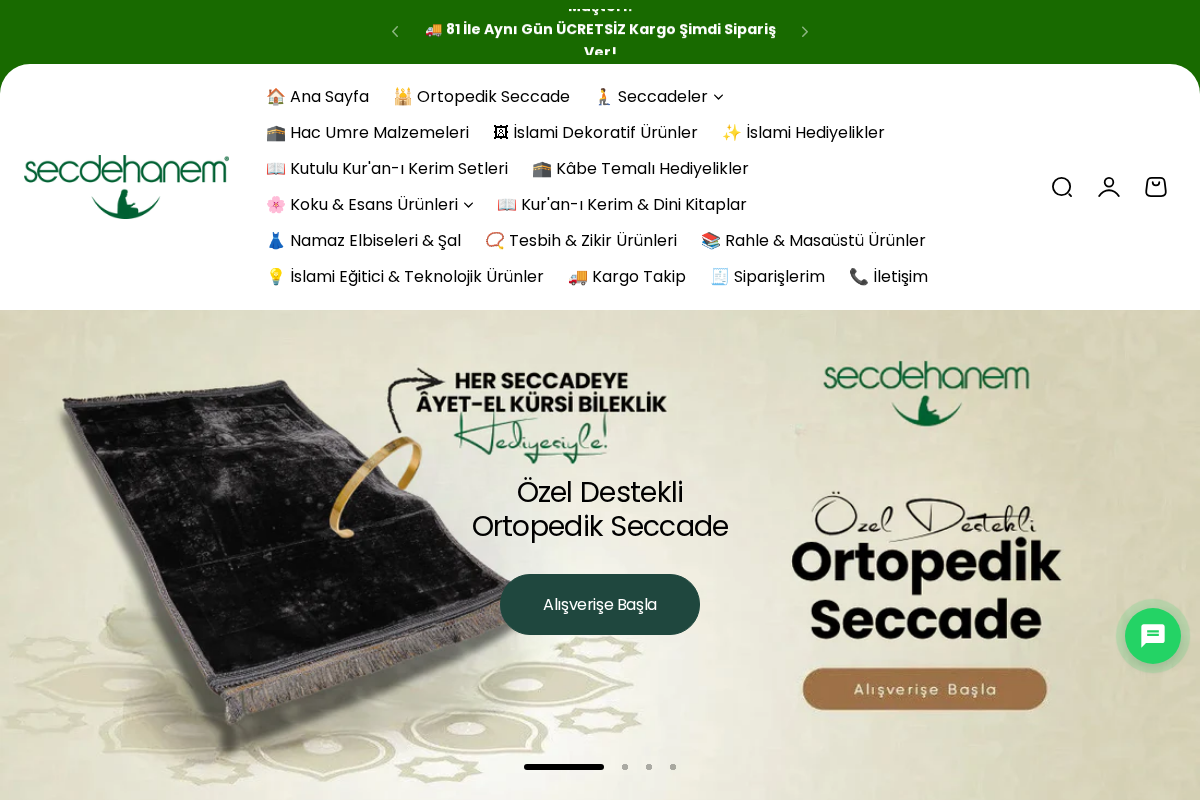 Secdehanem | Türkiye'nin İslami E-Ticaret Markası! homepage screenshot