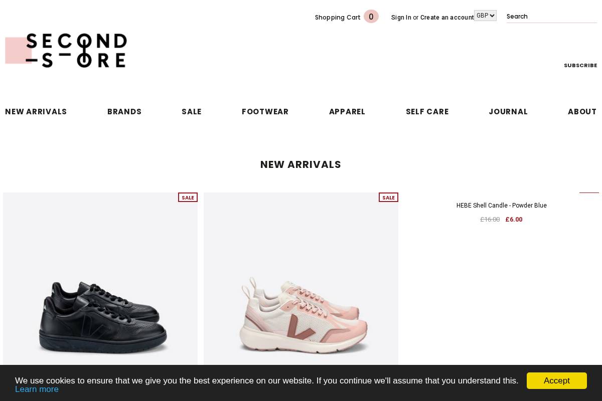 second-store.com homepage screenshot