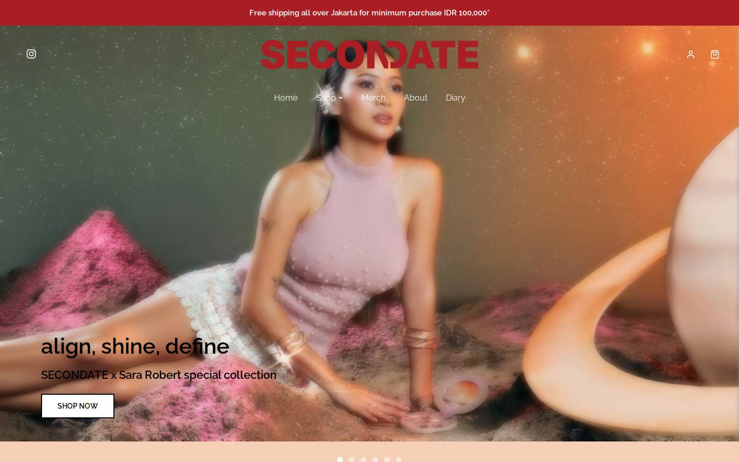 secondatebeauty.com homepage screenshot
