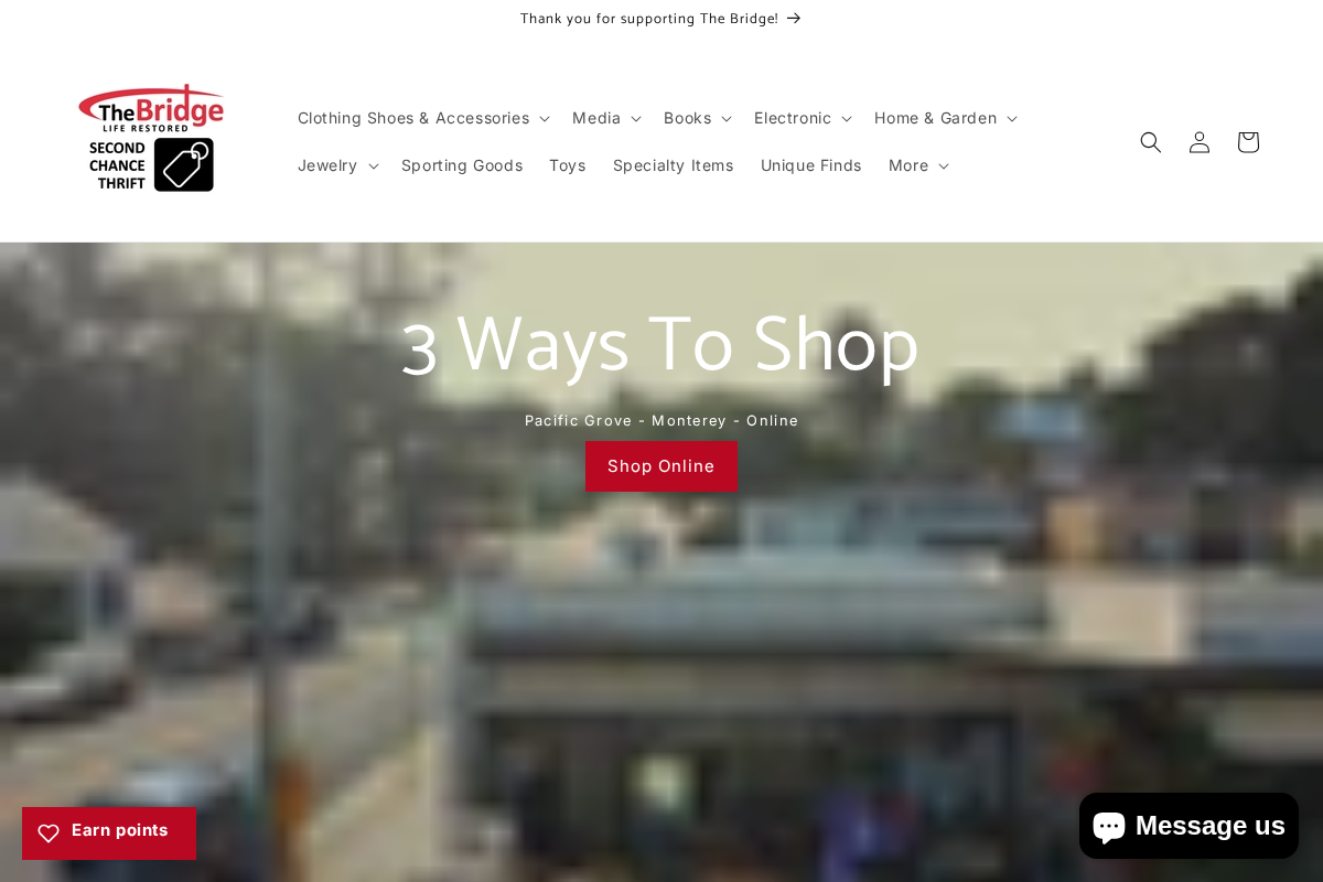 Second Chance Thrift Store - Bridge homepage screenshot