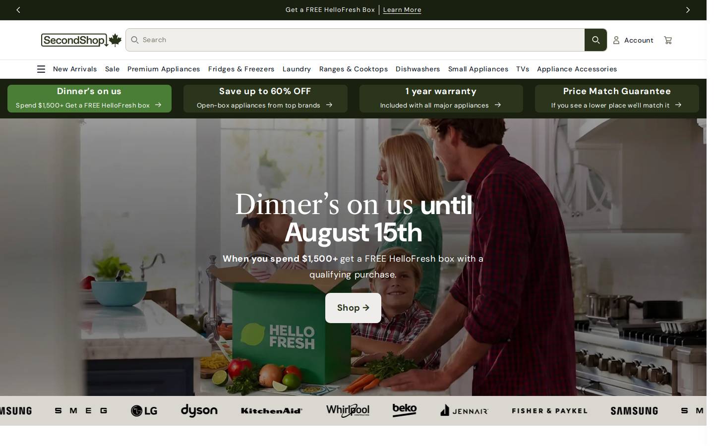 SecondShop homepage screenshot