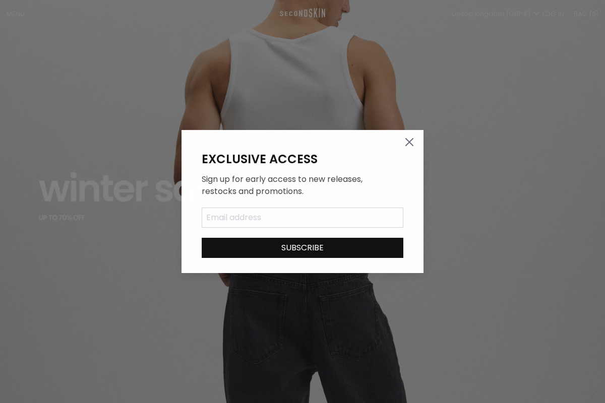 Secondskinltd homepage screenshot