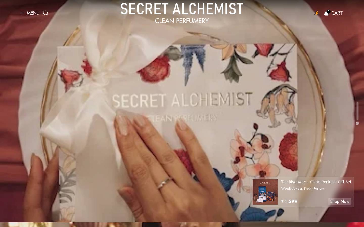 secretalchemist.com homepage screenshot