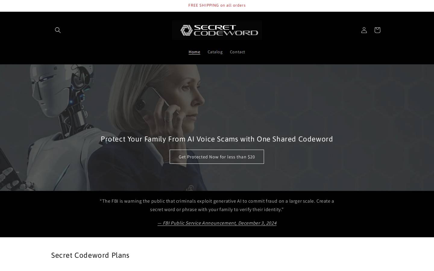 secretcodeword.com homepage screenshot