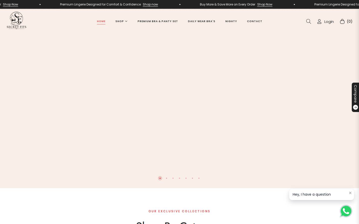 secretfits.shop homepage screenshot