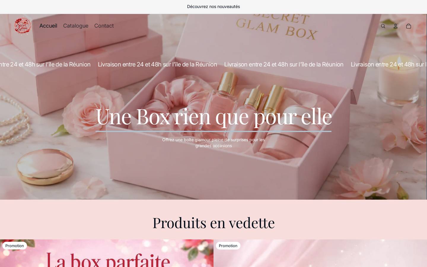 secretglambox.com homepage screenshot
