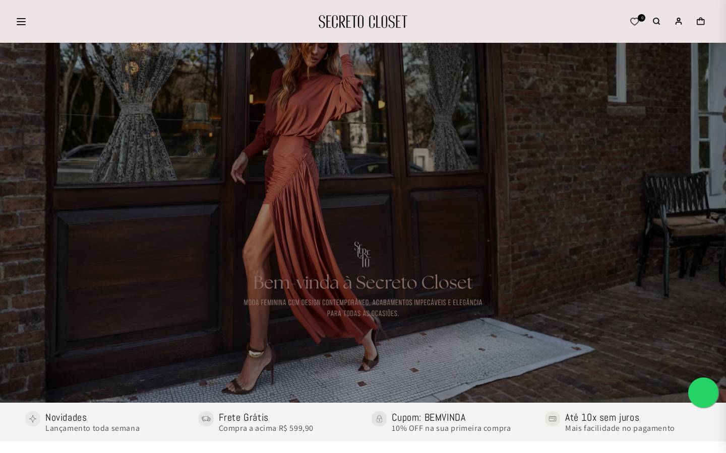 secretocloset.com.br homepage screenshot