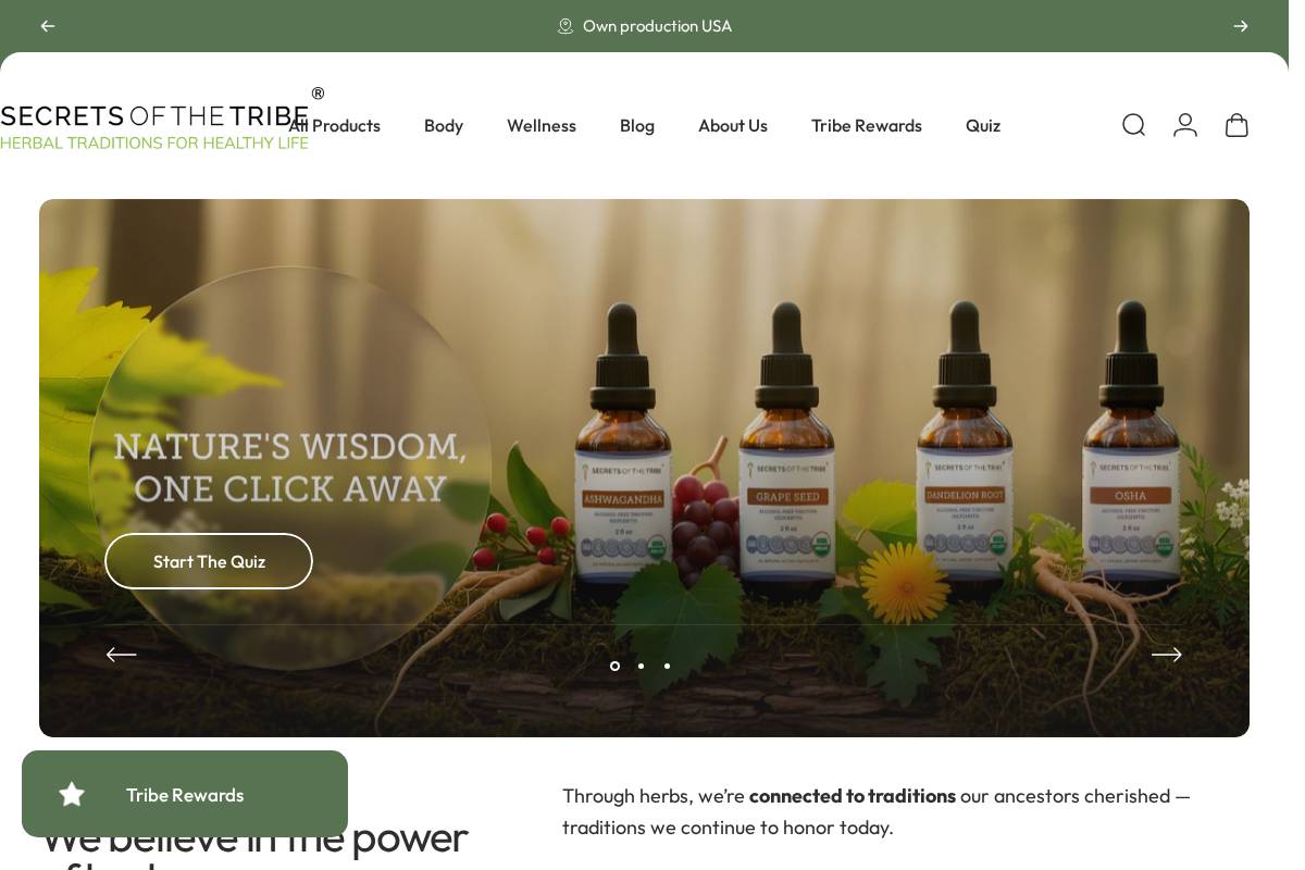 secrets.shop homepage screenshot