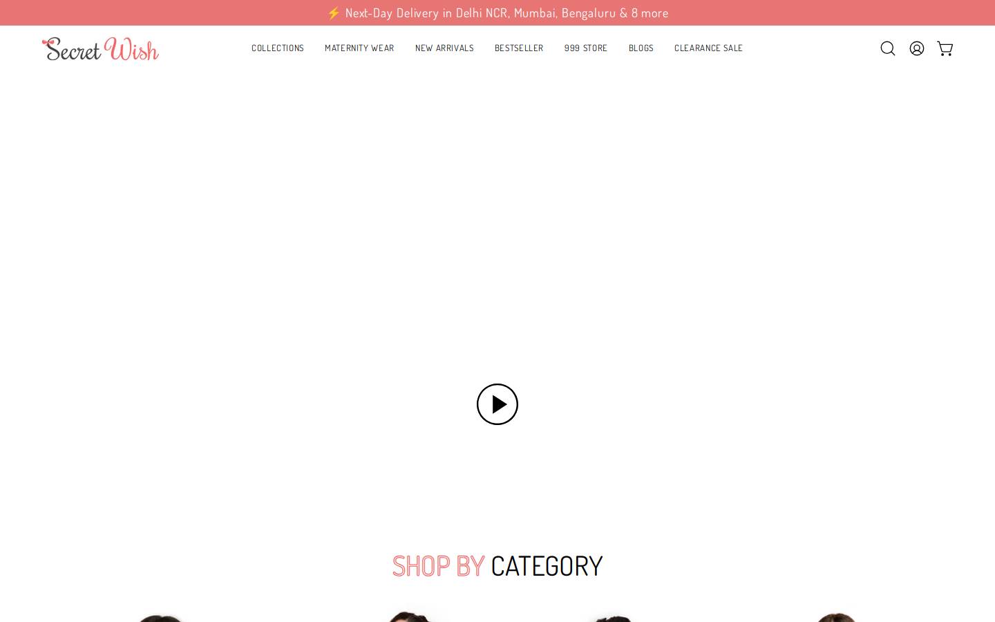 secretwish.in homepage screenshot