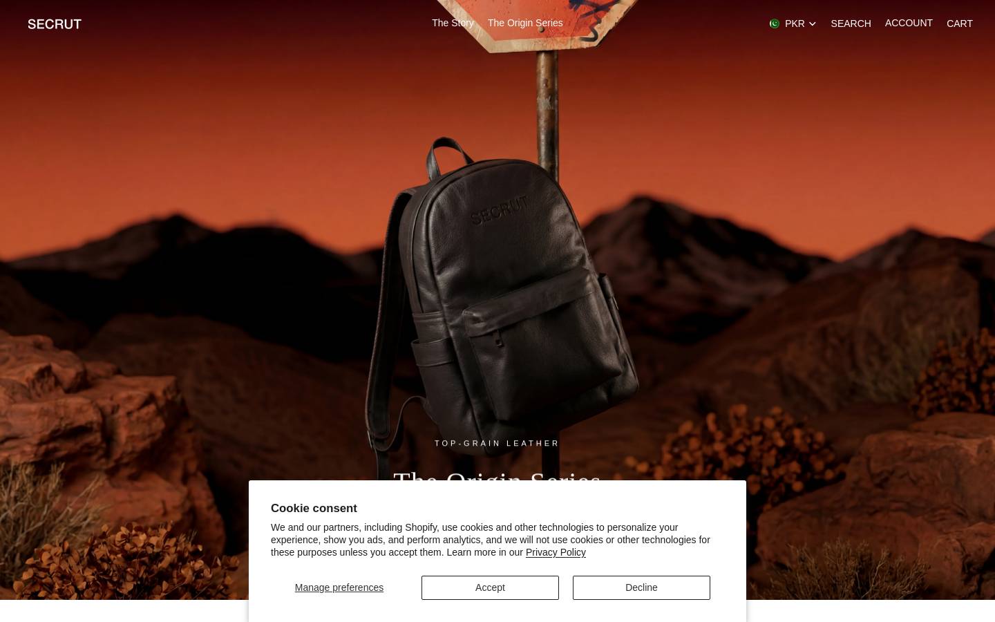 secrut.com homepage screenshot