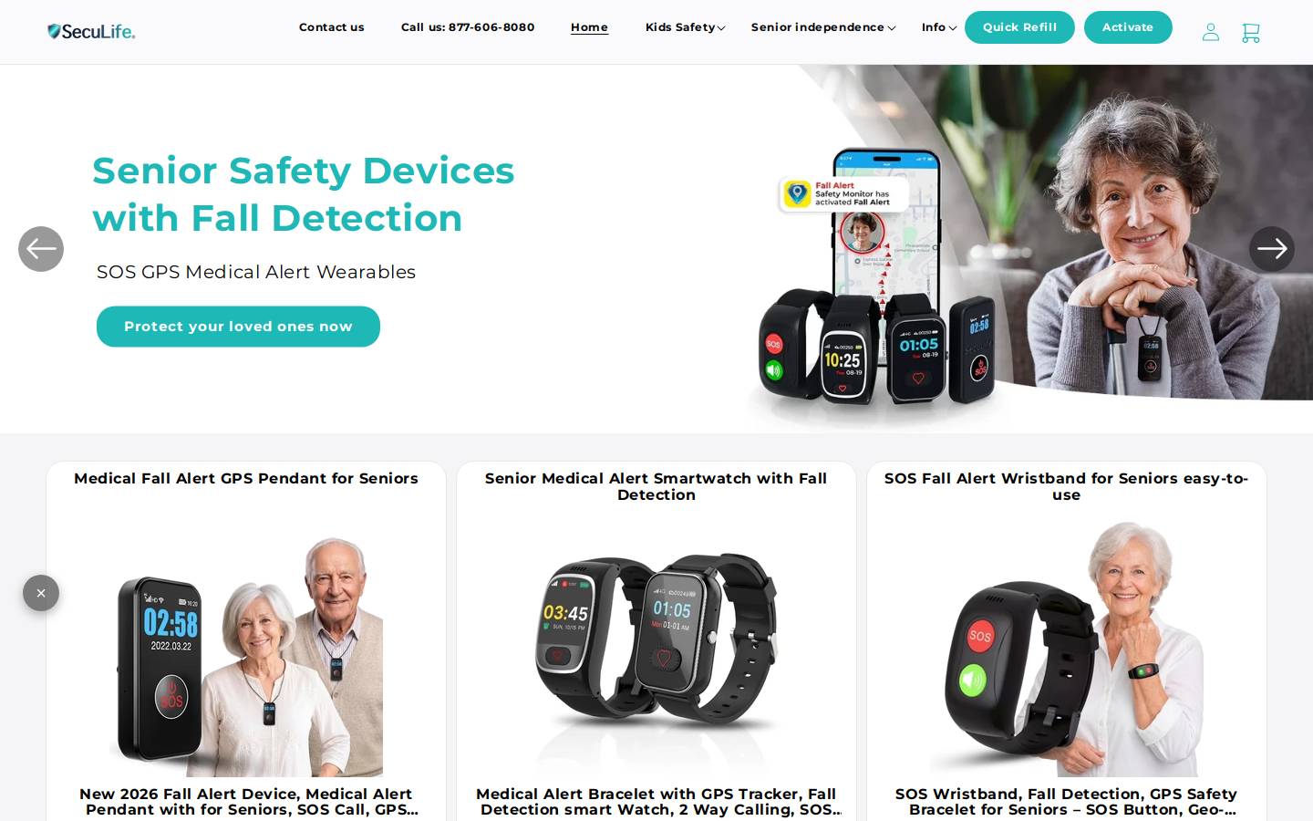 seculife.us homepage screenshot