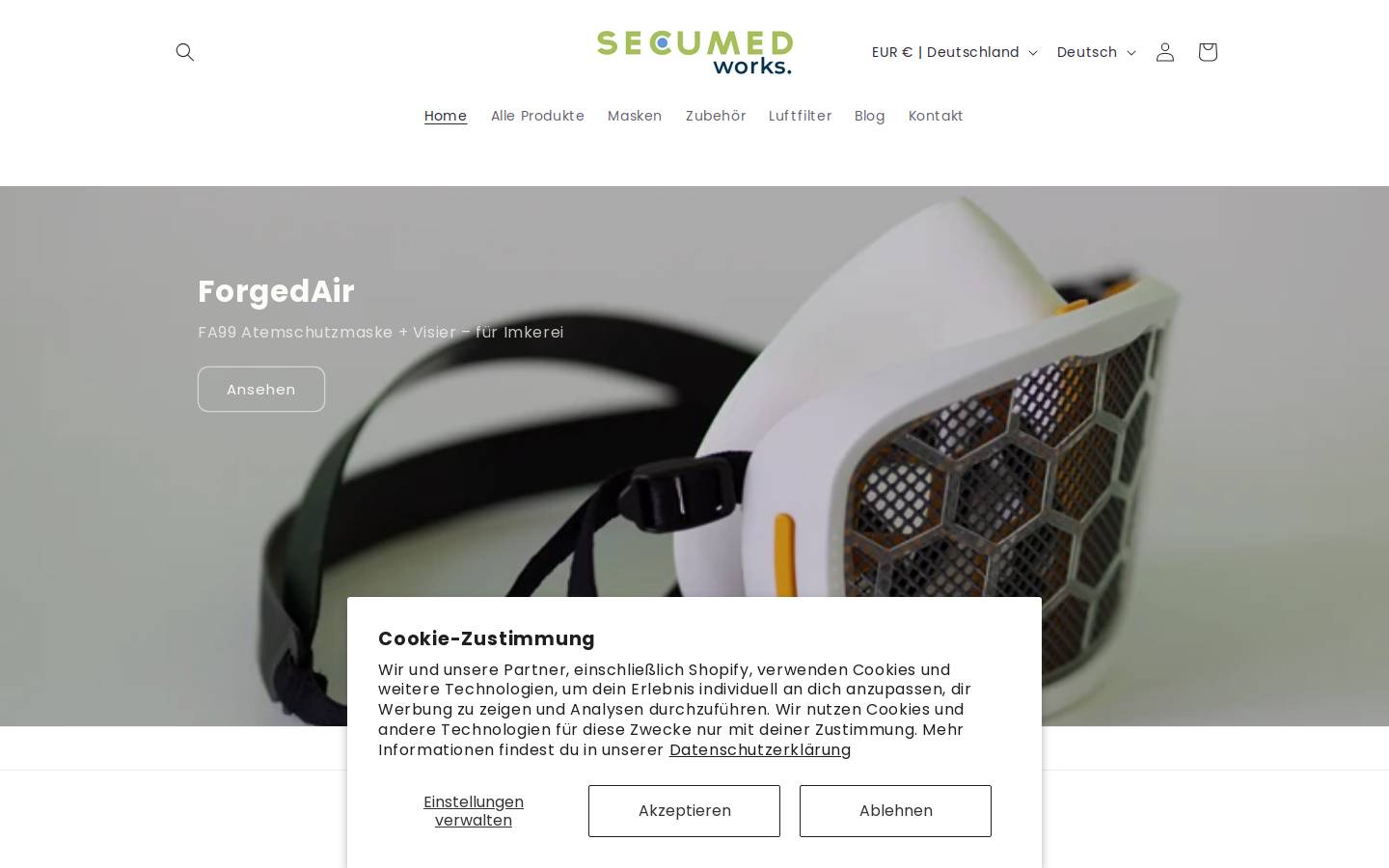 secumed.eu homepage screenshot