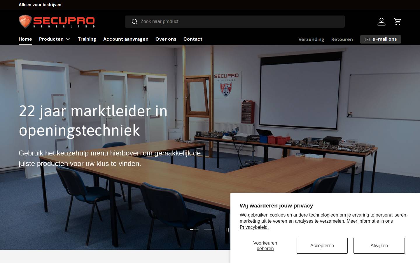 secupro.nl homepage screenshot