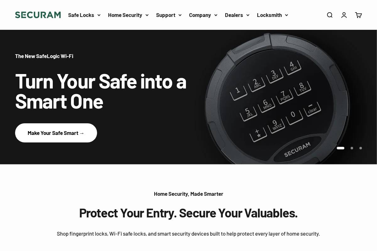 securamsys.com homepage screenshot