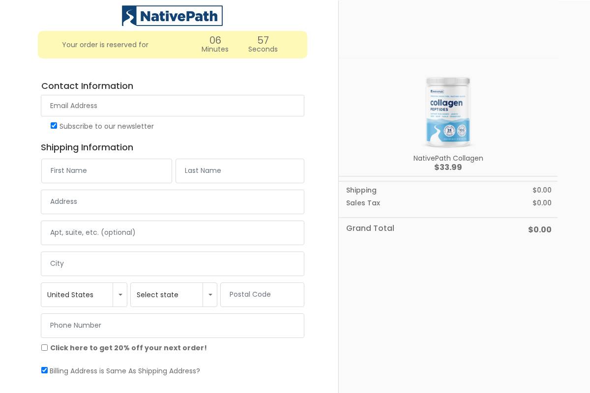 secure.nativepath.com homepage screenshot