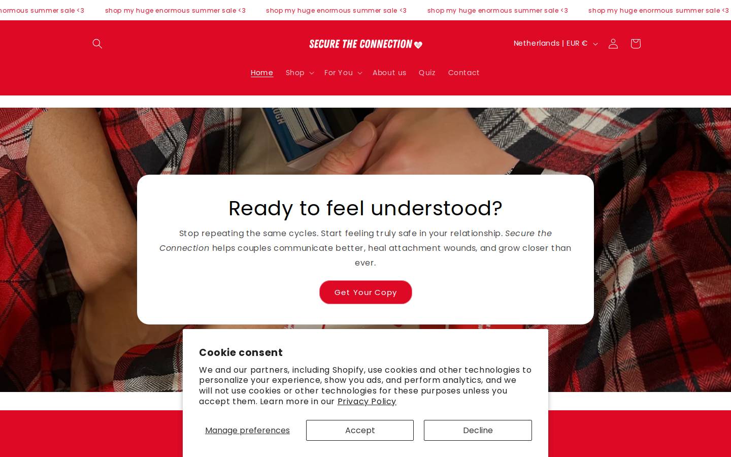 securetheconnection.com homepage screenshot