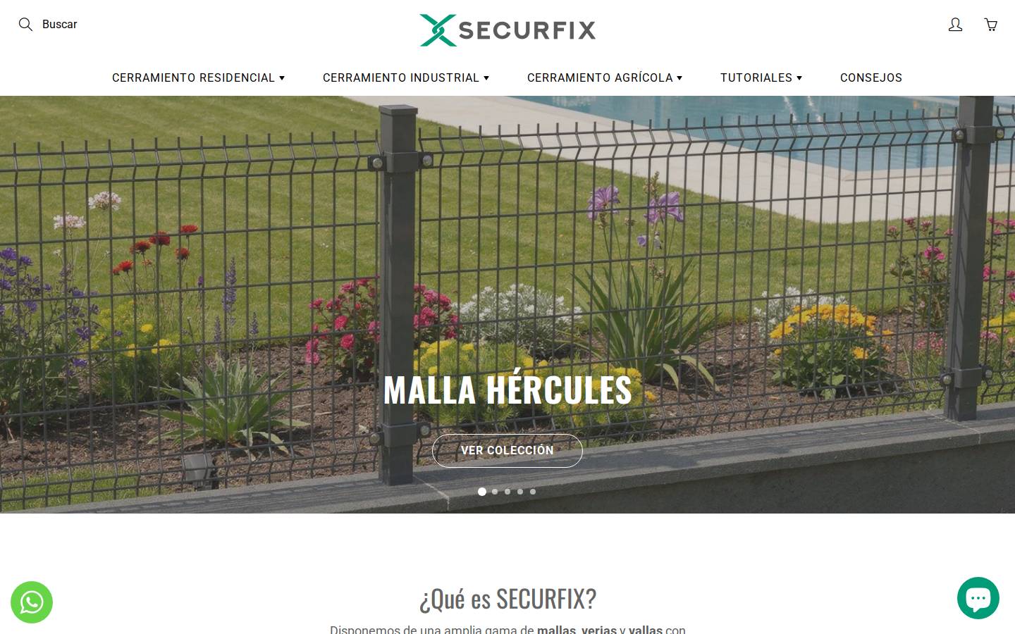 securfix.es homepage screenshot