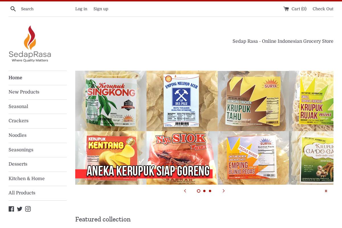 sedaprasa.com homepage screenshot