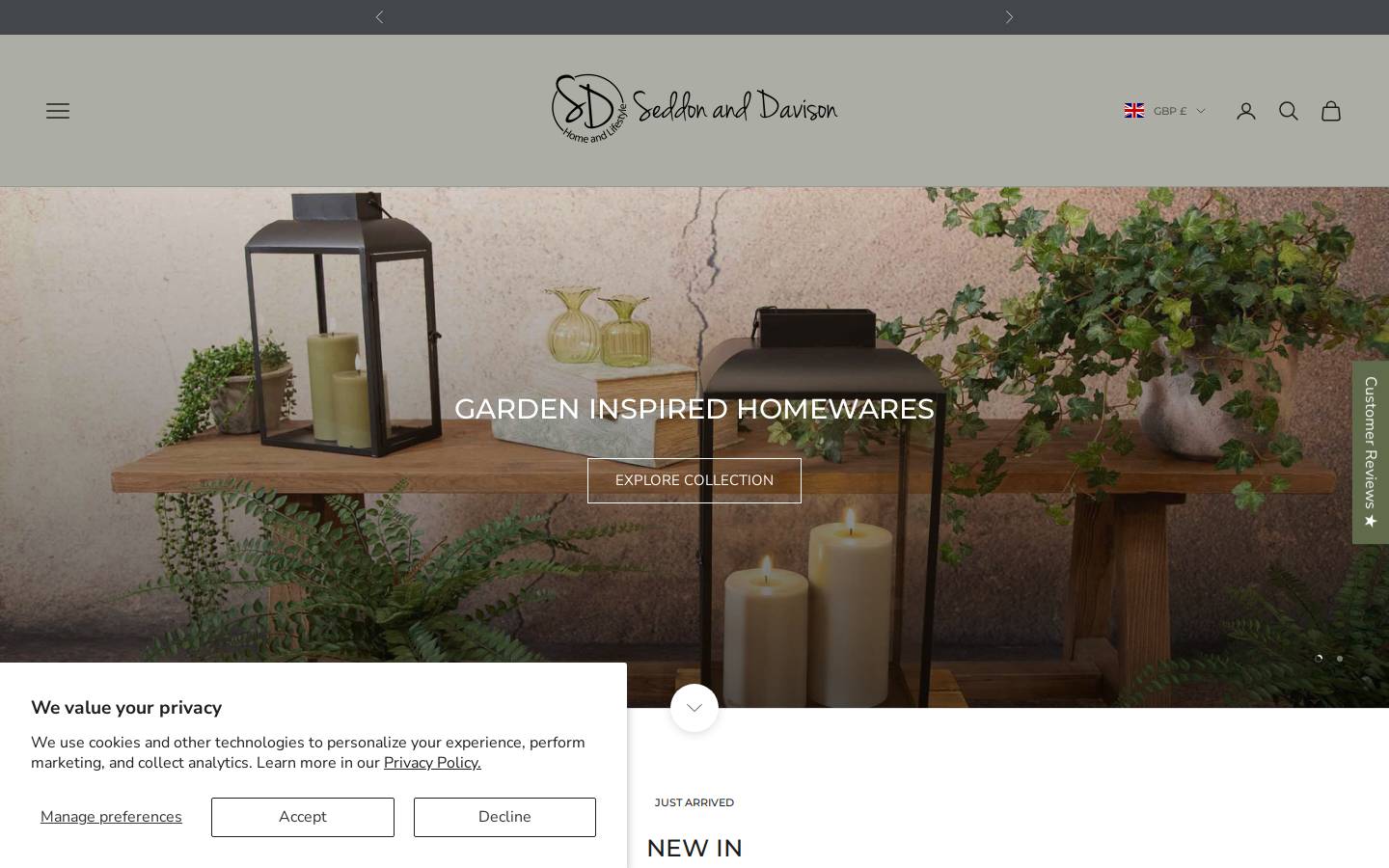 seddonanddavison.com homepage screenshot