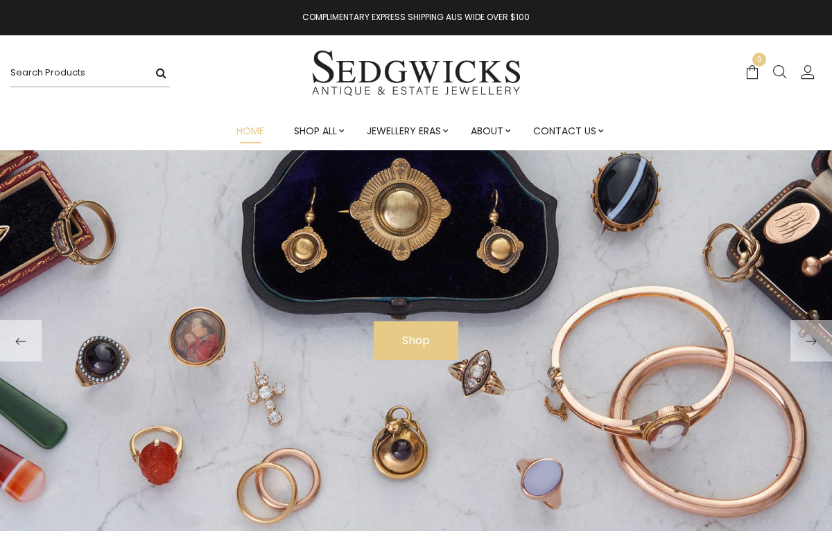 Sedgwicks Jewellery homepage screenshot