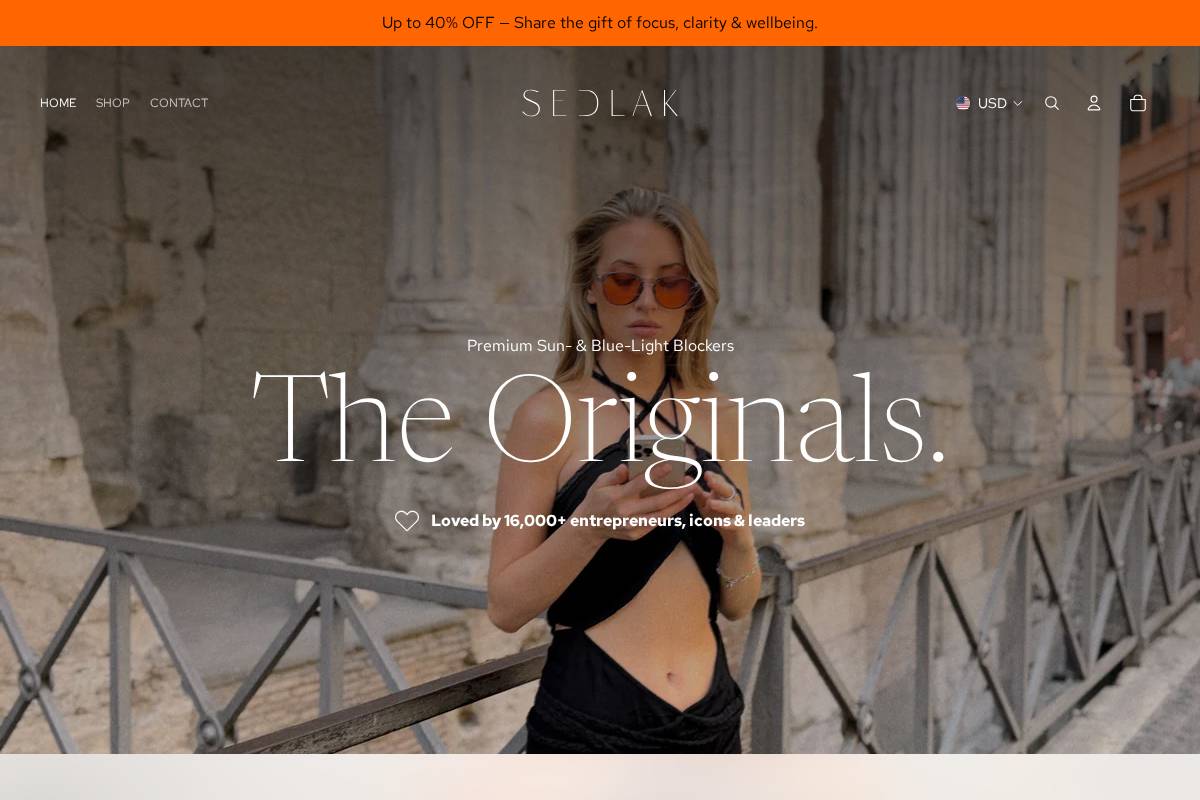 sedlaks.co homepage screenshot