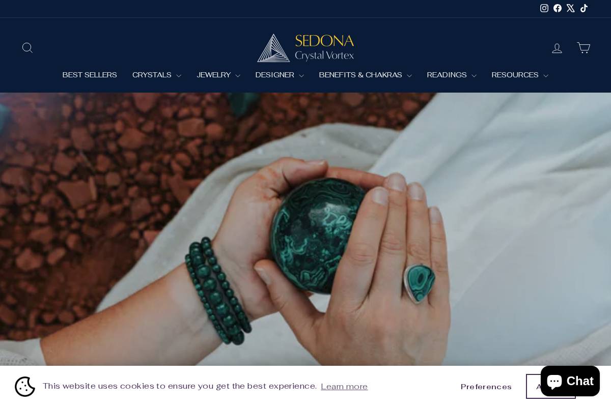 sedonacrystalvortex.com homepage screenshot