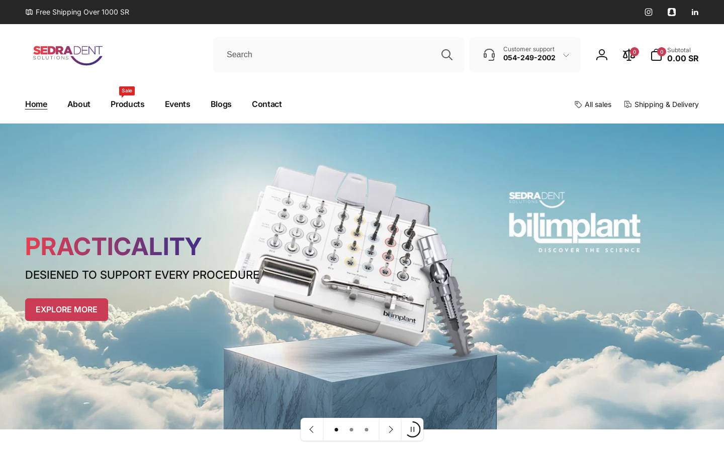sedradent.com homepage screenshot