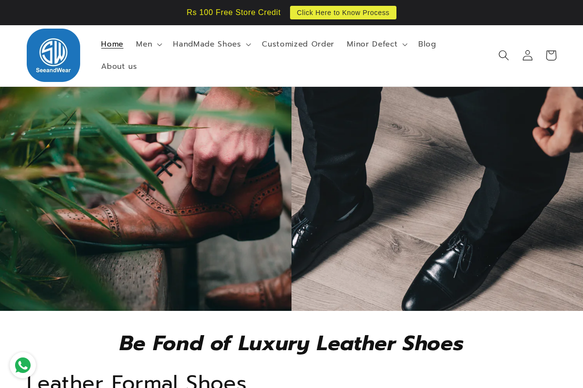 SeeandWear homepage screenshot