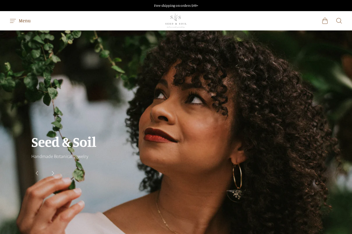 Seed&SoilShop homepage screenshot