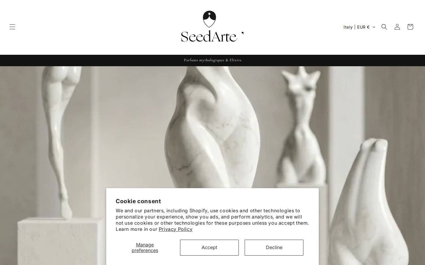 seedarte.com homepage screenshot