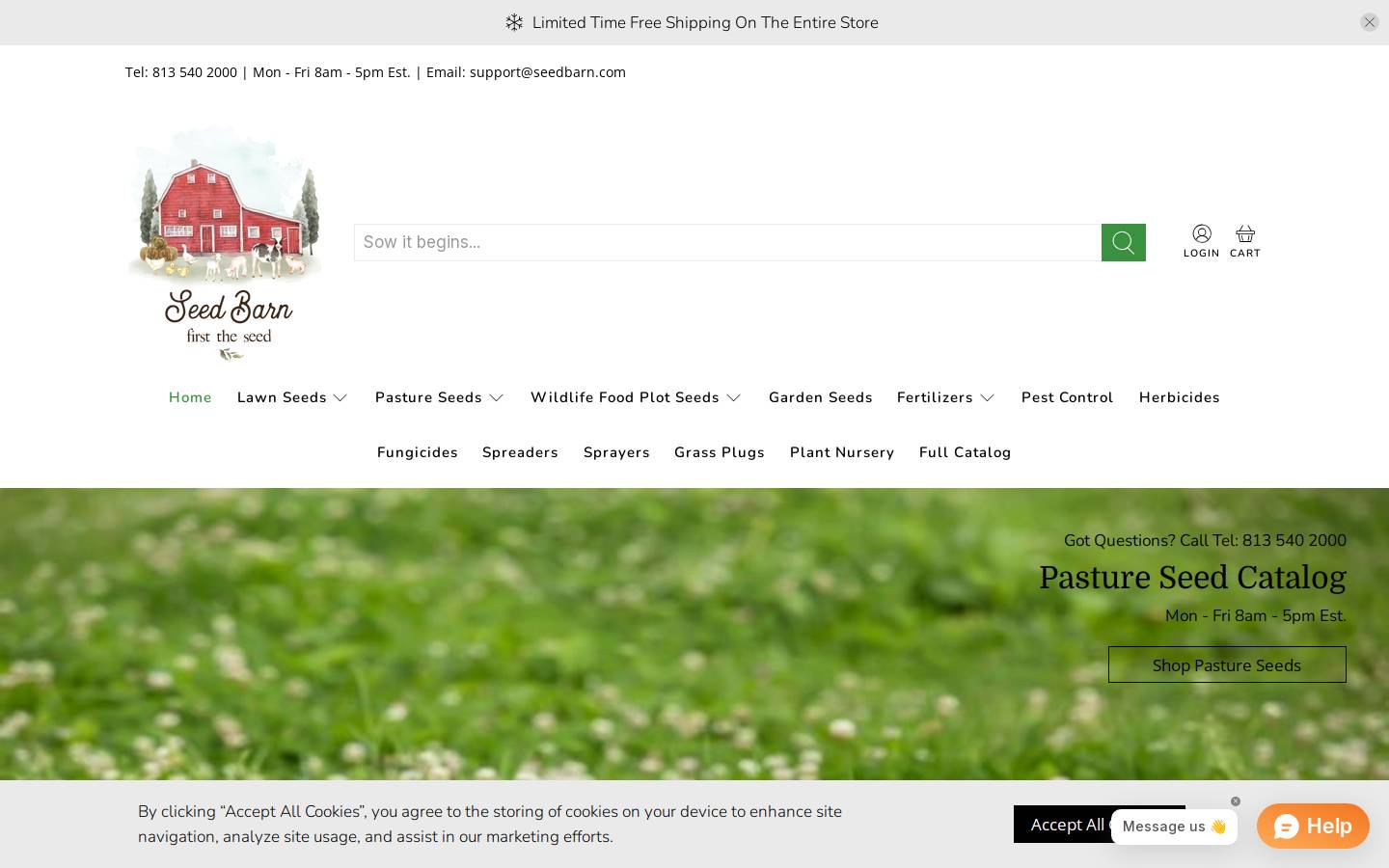 seedbarn.com homepage screenshot