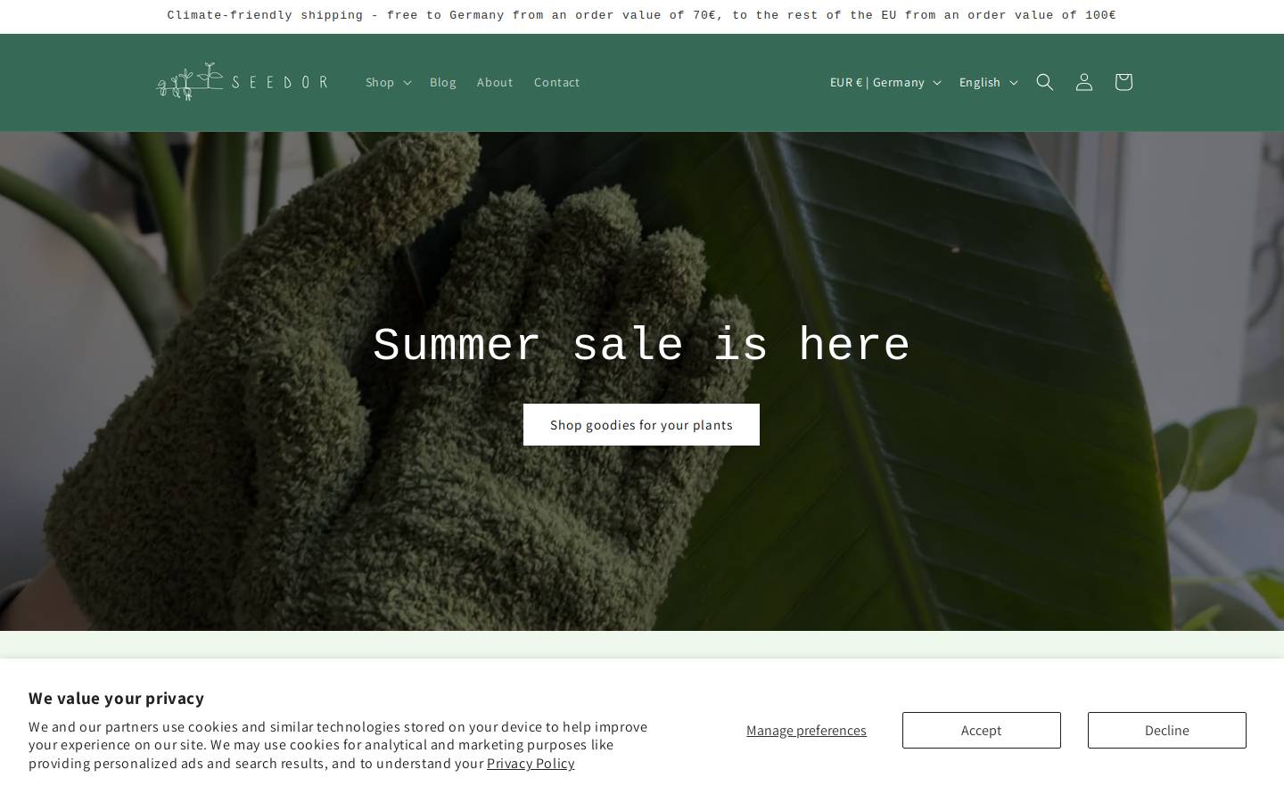 seedor.store homepage screenshot