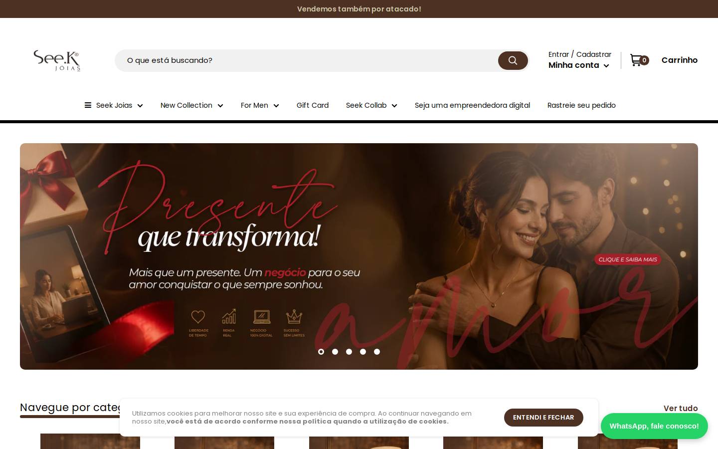 seekjoias.com homepage screenshot