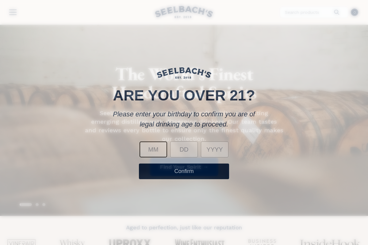 Seelbach's homepage screenshot