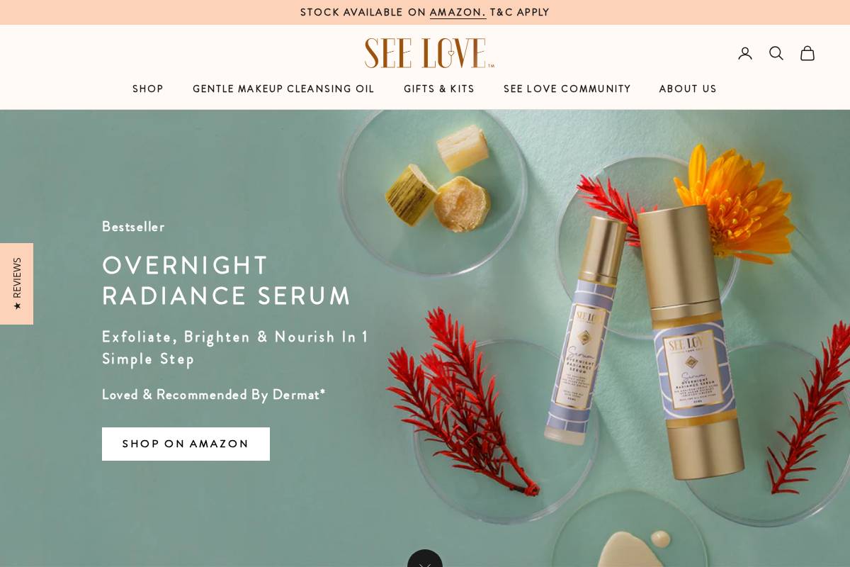 seelove.in homepage screenshot