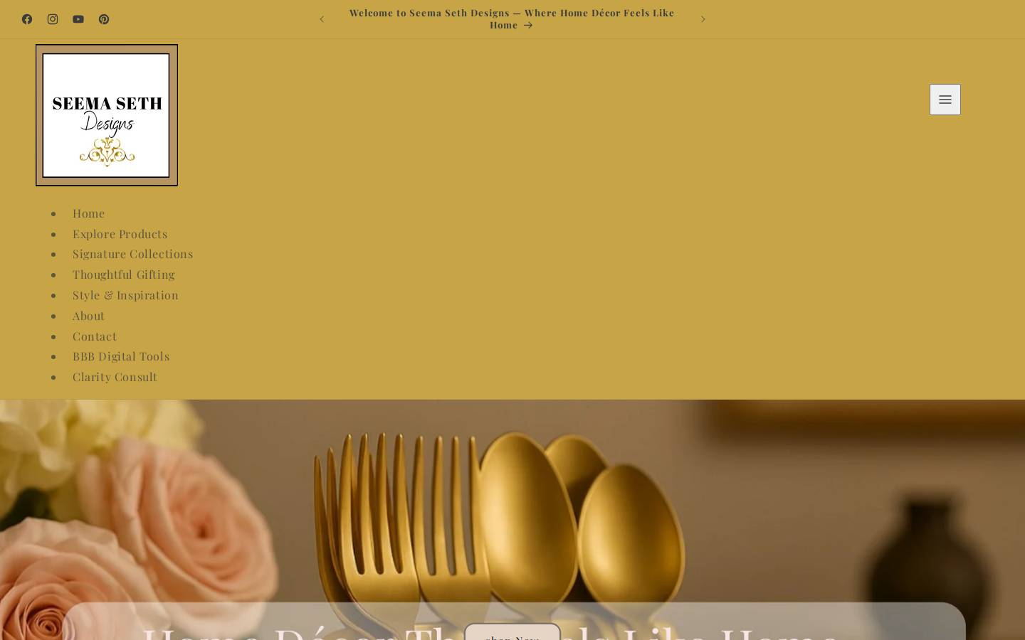 seemasethdesigns.com homepage screenshot